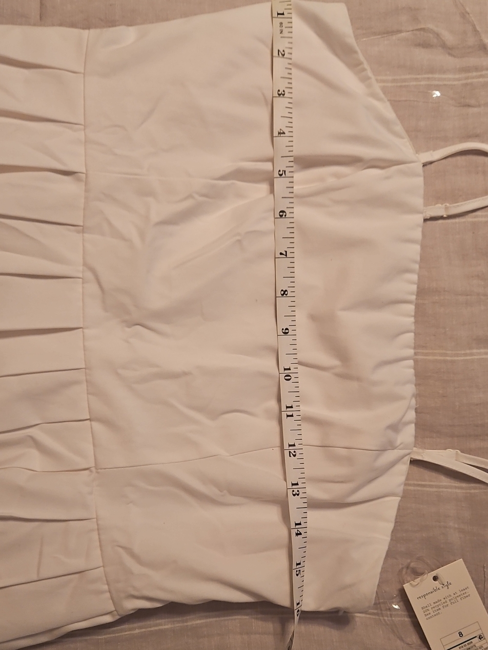 Target White Pleated Maxi Dress with Spaghetti Straps and Belt - Picture 8 of 9